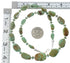 Navajo Sterling Silver Kingman Turquoise Bead Necklace AX85149